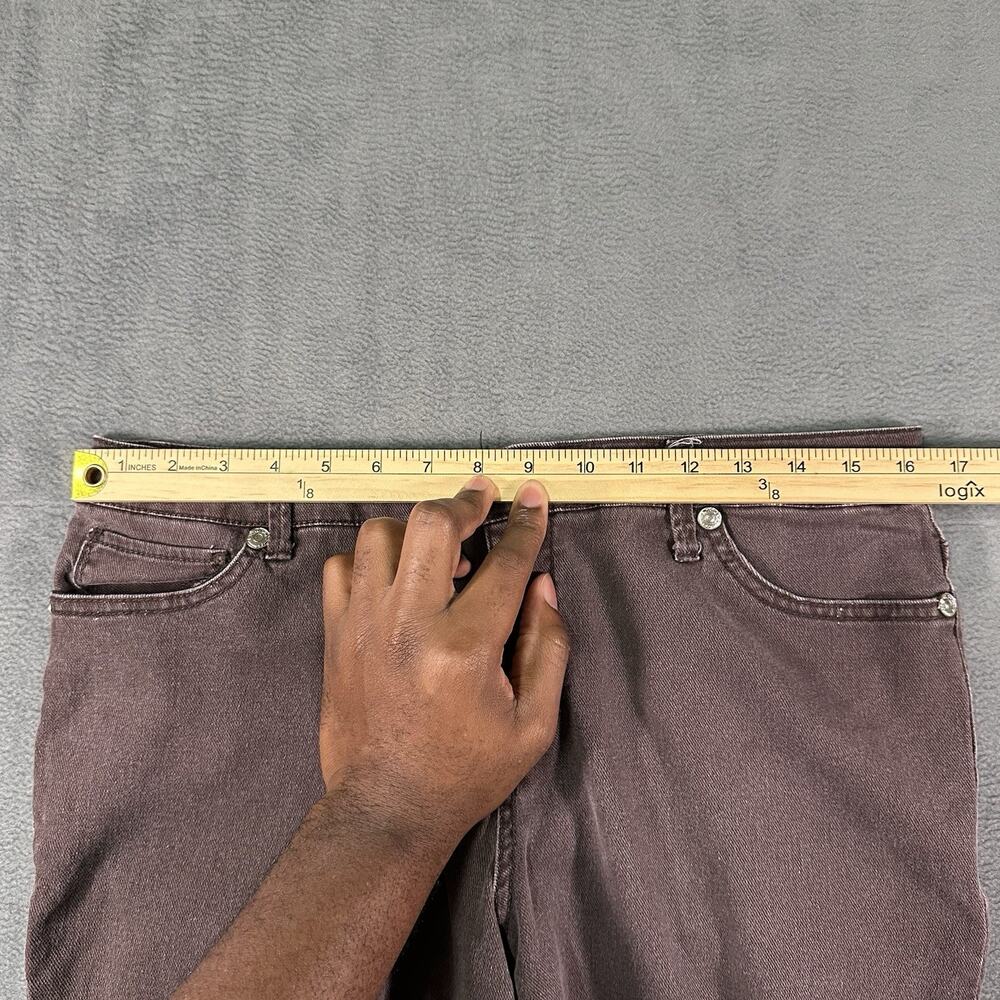 Nine West Vintage America Jeans Womens 10 Mauve Skinny Stretch Denim Mid Rise - Picture 7 of 10